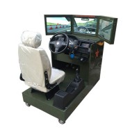 2017新款部队用三屏汽车驾驶模拟器